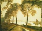 水彩大师 William Turner_1827 La Terrasse de Mortlake